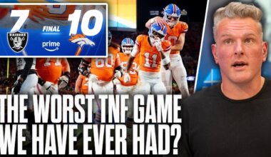 The Broncos Beat The Raiders, But Boy That Game Stunk... | Pat McAfee Show