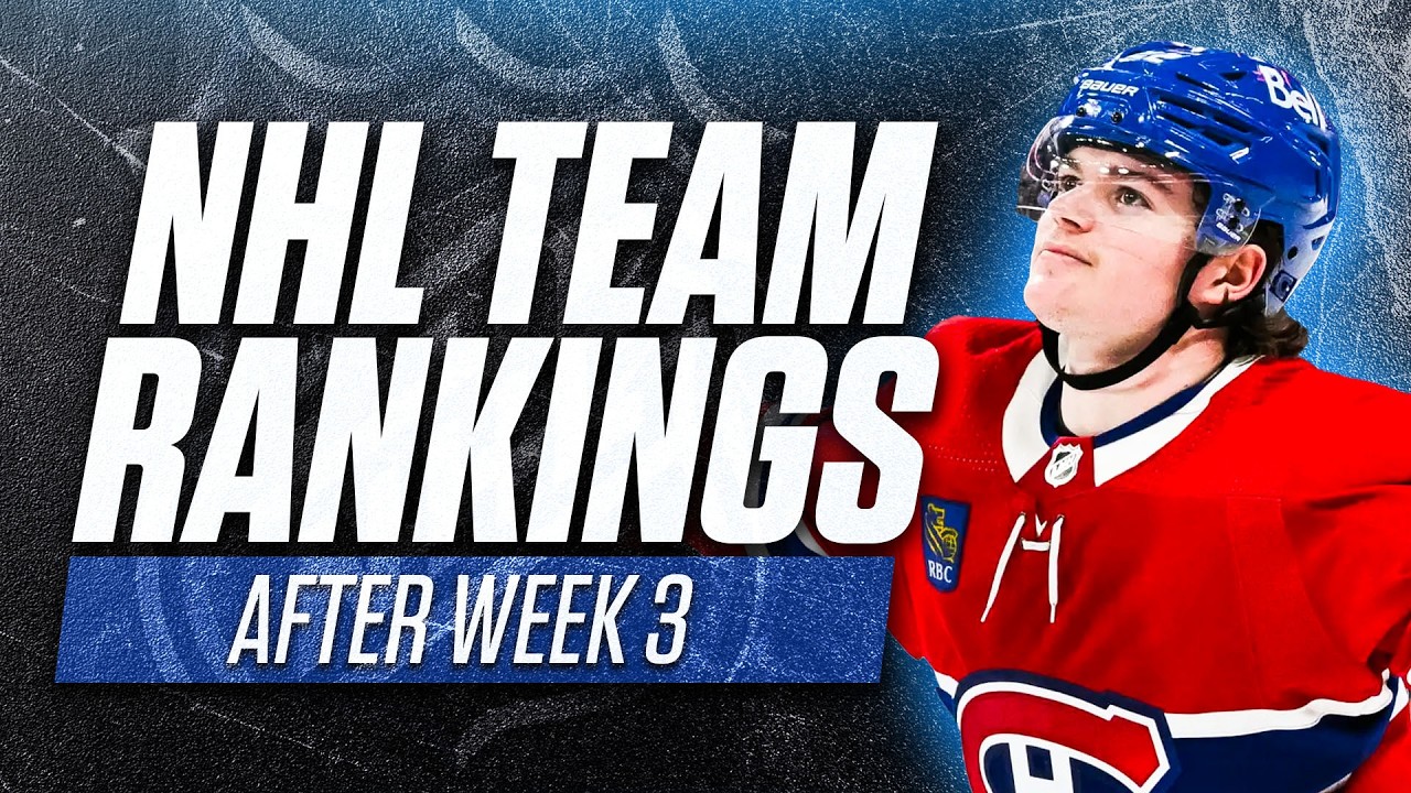 Ranking Every NHL Team 3 Weeks Into the 2025-26 Season
