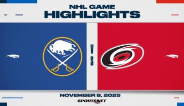 NHL Highlights | Sabres vs. Hurricanes - November 8, 2025