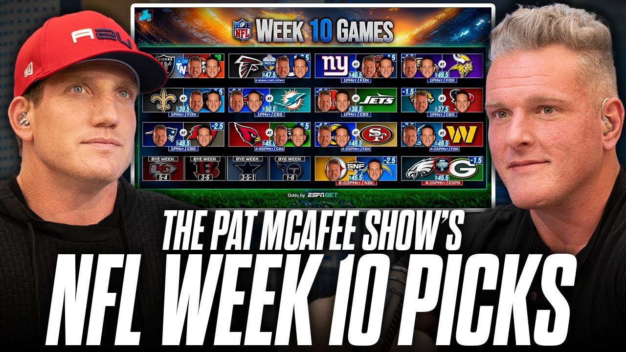 The Pat McAfee Show Picks & Predicts Every Game For NFL's 2025 Week 10 Weekend