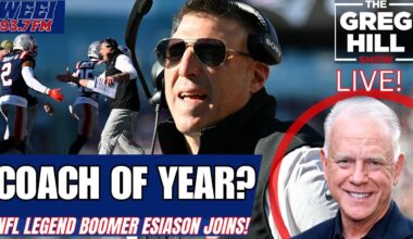 Mike Vrabel COY? NE to Address Need at #NFL Deadline? Boomer Esiason Joins! ||The Greg Hill Show