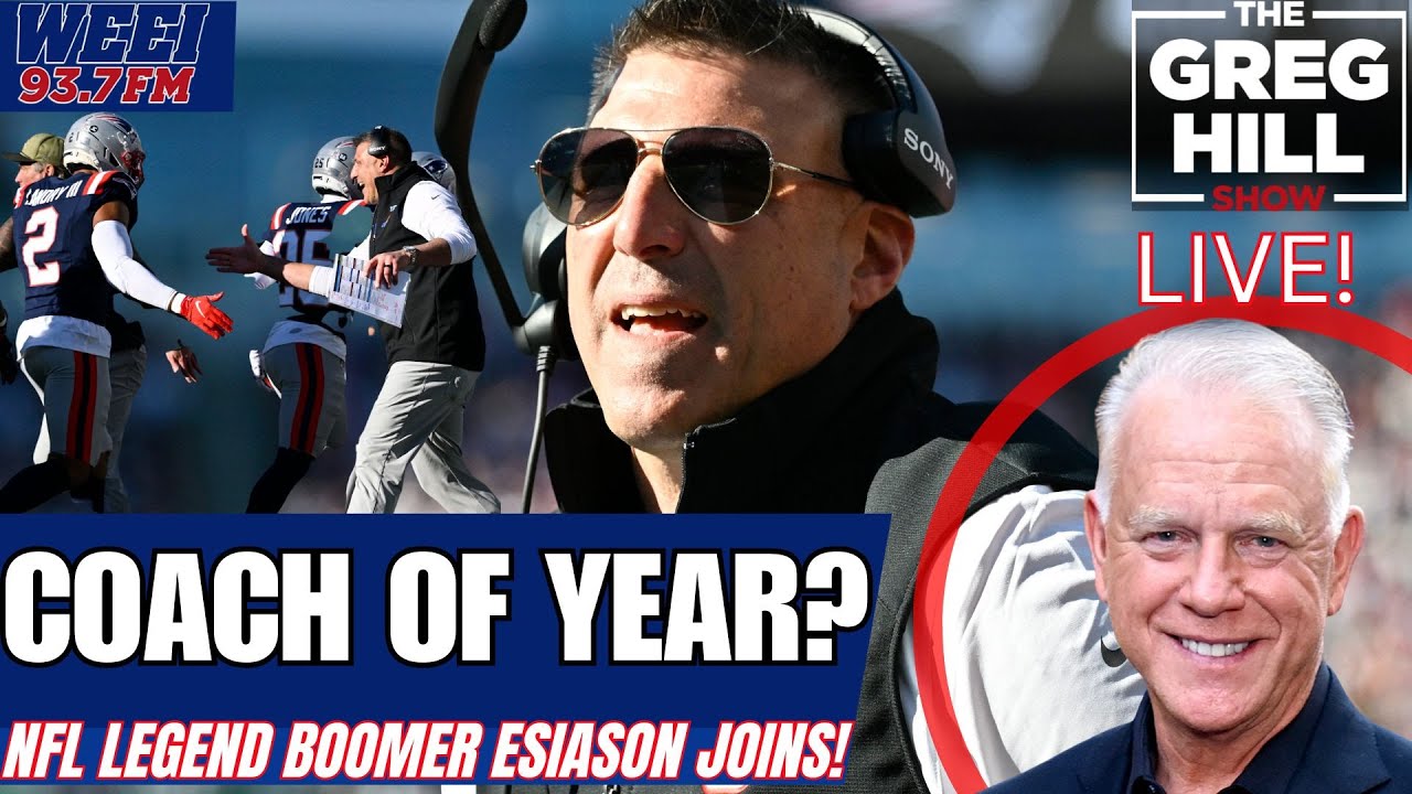 Mike Vrabel COY? NE to Address Need at #NFL Deadline? Boomer Esiason Joins! ||The Greg Hill Show