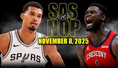 San Antonio Spurs vs New Orleans Pelicans Full Game Highlights - November 8, 2025 | NBA Season