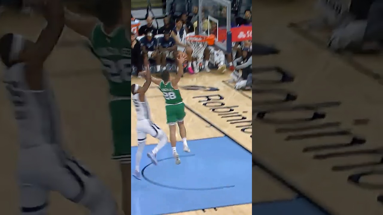 HUGO FOR DOS 😤 #celtics #nba #shorts