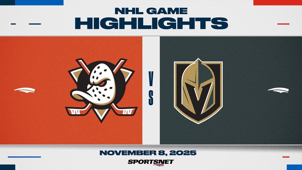 NHL Highlights | Ducks vs. Golden Knights - November 8, 2025