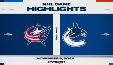 NHL Highlights | Blue Jackets vs. Canucks - November 8, 2025