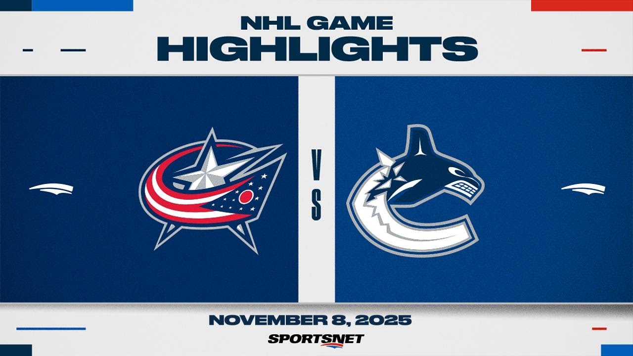 NHL Highlights | Blue Jackets vs. Canucks - November 8, 2025