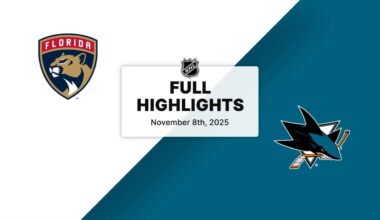 NHL Highlights | Panthers vs. Sharks | November 08, 2025