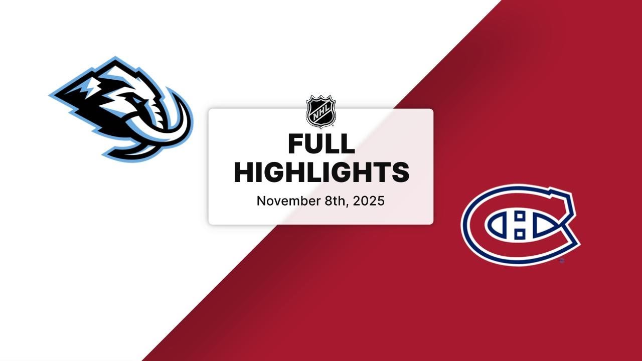 NHL Highlights | Mammoth vs. Canadiens | November 08, 2025