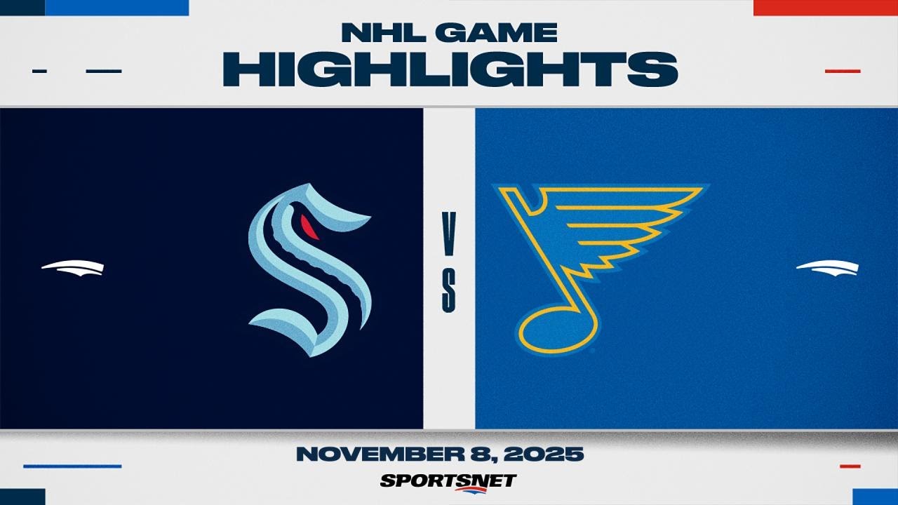 NHL Highlights | Kraken vs. Blues - November 8, 2025