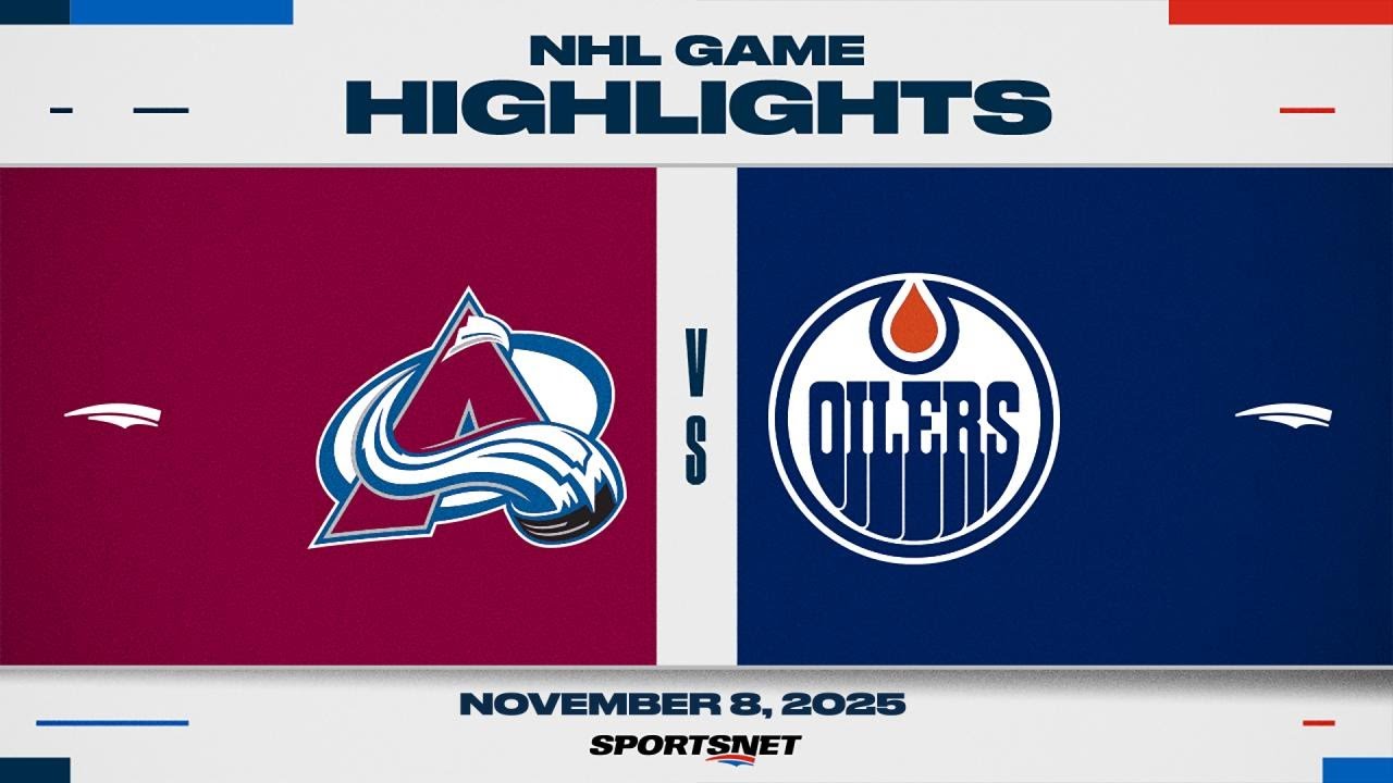 NHL Highlights | Avalanche vs. Oilers - November 8, 2025