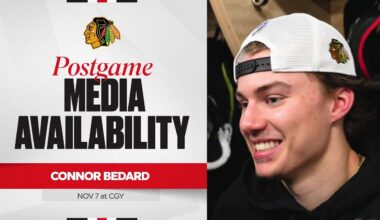 "Try to make him bite one way." | Connor Bedard Postgame 11.7.25