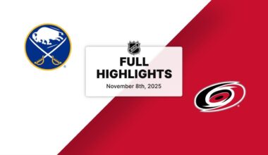 NHL Highlights | Sabres vs. Hurricanes | November 08, 2025