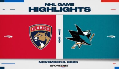 NHL Highlights | Panthers vs. Sharks - November 8, 2025