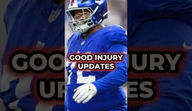 Giants Get GOOD Injury Updates Ahead Of Matchup vs. Bears
