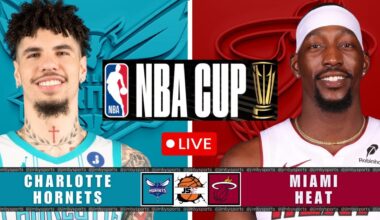 Charlotte Hornets vs Miami Heat NBA Cup Live Scoreboard 2025