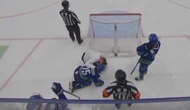 Mathieu Olivier 🚫 Boarding 🚫 Major Against Elias Pettersson #25