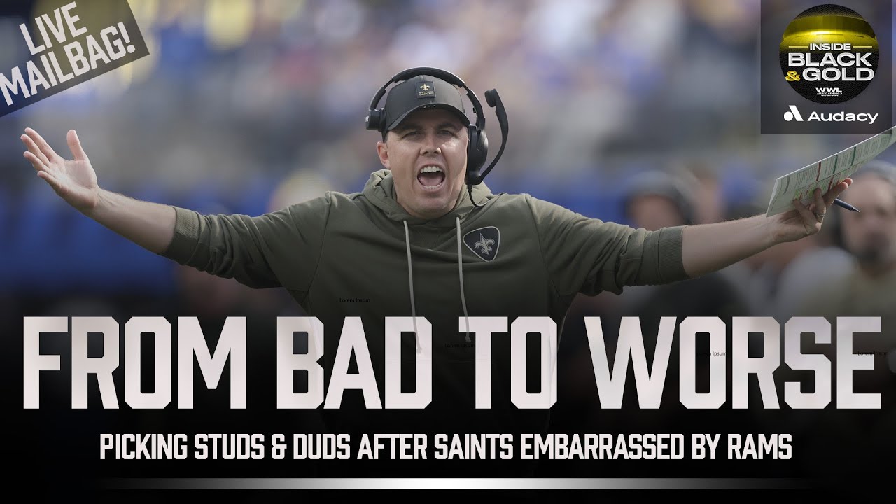 Saints and Kellen Moore's Offense Have ZERO Answers in Loss to Rams. Picking studs & duds.