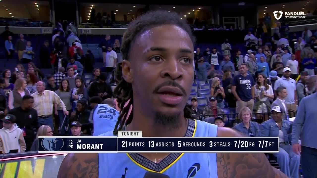 'BIG TIME' 🗣️ Ja Morant reacts to NBA Cup win over the Mavericks | NBA on ESPN