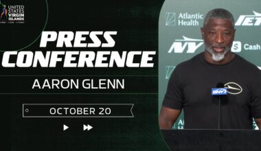 Aaron Glenn Press Conference (10/20) | New York Jets