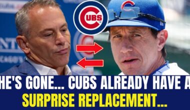 HE'S GONE... Cubs already have a SURPRISE replacement... Chicago Cubs latest news