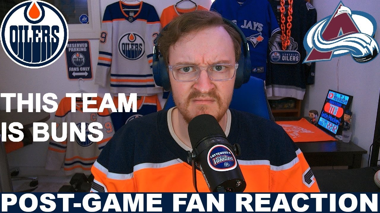 Pathetic. Post-Game Fan Reaction: Oilers vs Avalanche