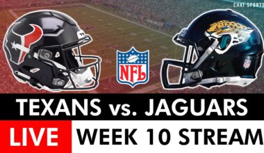 Texans vs. Jaguars Free Streaming Scoreboard, Play-By-Play & Highlights | NFL Week 10 Live On CBS
