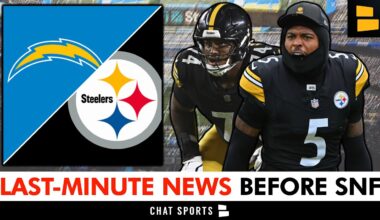 LAST-MINUTE Steelers News Before Sunday Night Football vs. Chargers - 4 Storylines To Watch Today