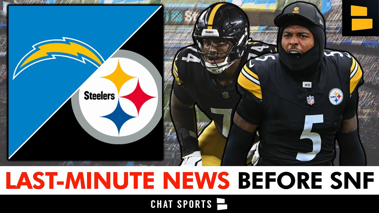 LAST-MINUTE Steelers News Before Sunday Night Football vs. Chargers - 4 Storylines To Watch Today