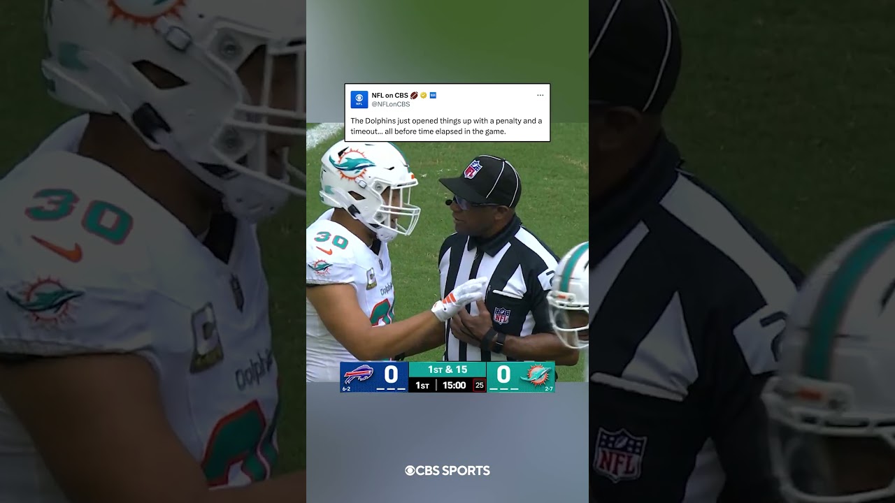 wasn't the ideal start of the game for the Fins #miamidolphins #dolphins #nfl