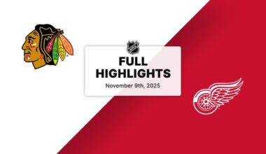 NHL Highlights | Blackhawks vs. Red Wings | November 09, 2025