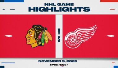 NHL Highlights | Blackhawks vs. Red Wings - November 9, 2025