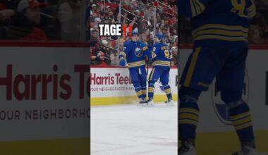 Ryan McLeod no-look to Tage Thompson! 😱 #nhl #buffalosabres #hockey