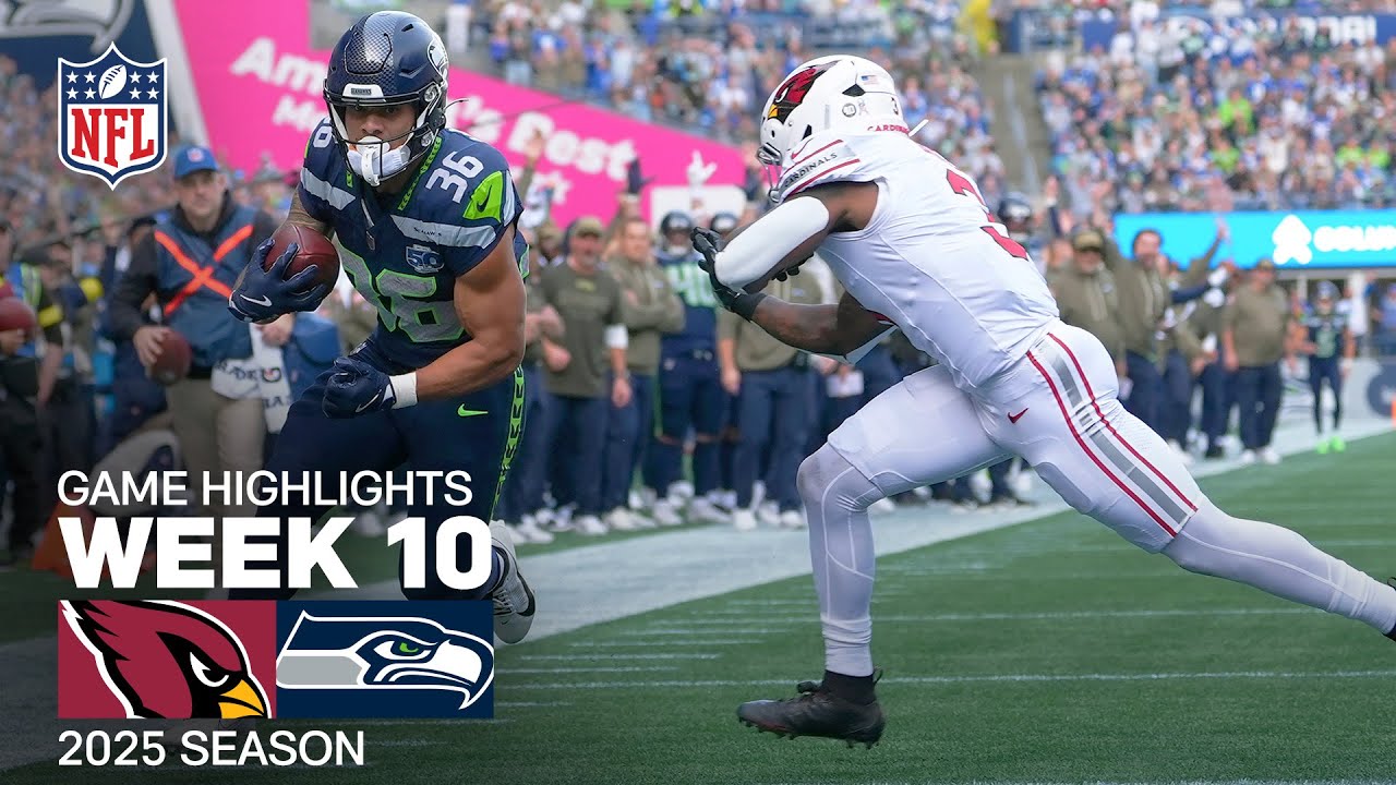 Arizona Cardinals vs. Seattle Seahawks Game Highlights | NFL 2025 Season Week 10