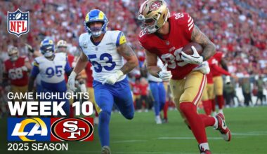 Los Angeles Rams vs. San Francisco 49ers Game Highlights | NFL 2025 Season Week 10