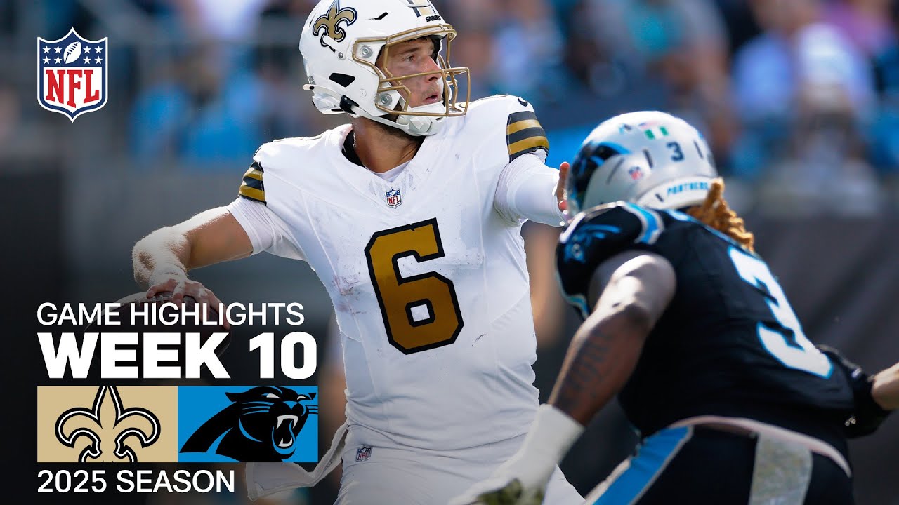 New Orleans Saints vs. Carolina Panthers Game Highlights | NFL 2025 Season Week 10