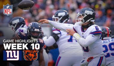New York Giants vs Chicago Bears Game Highlights | 2025 NFL Season Week 10