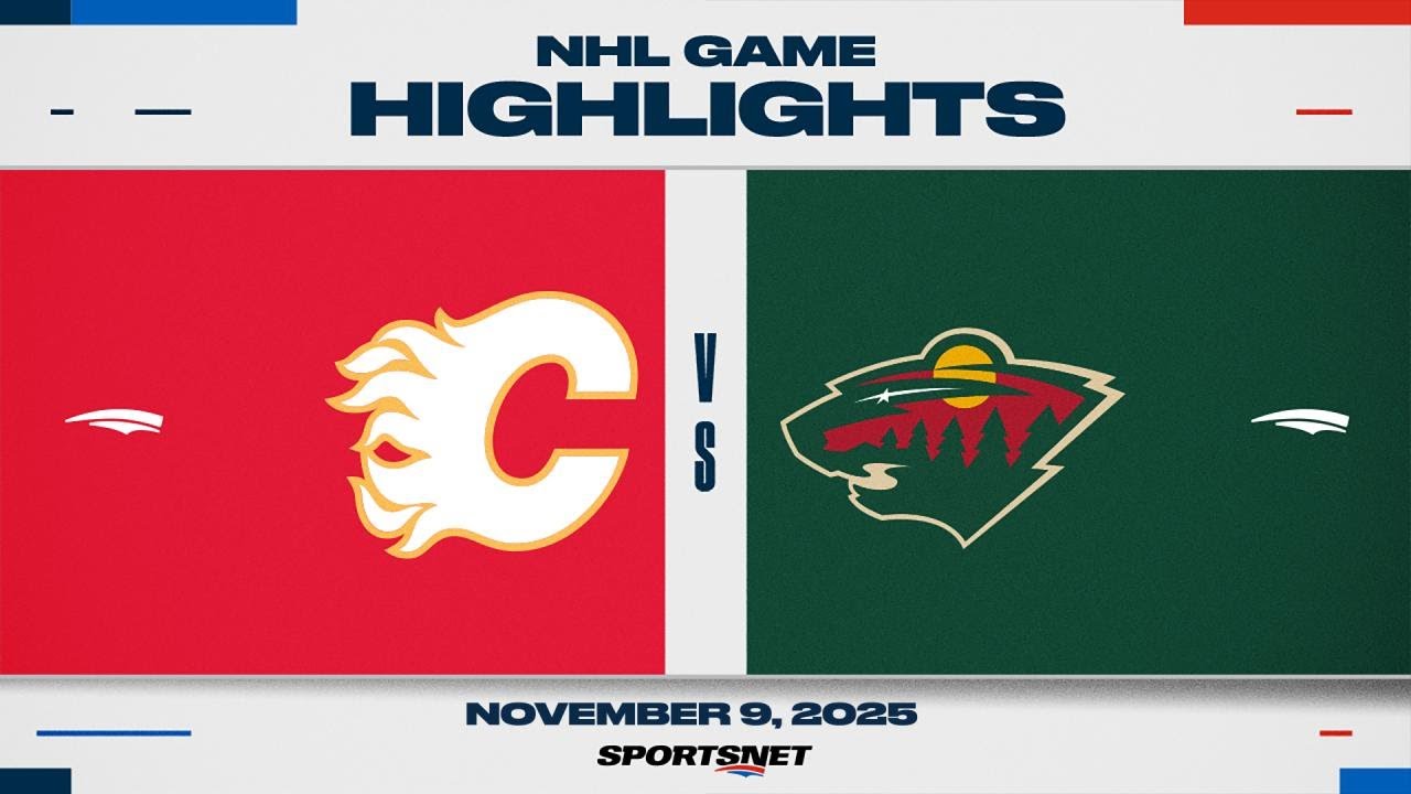 NHL Highlights | Flames vs. Wild - November 9, 2025