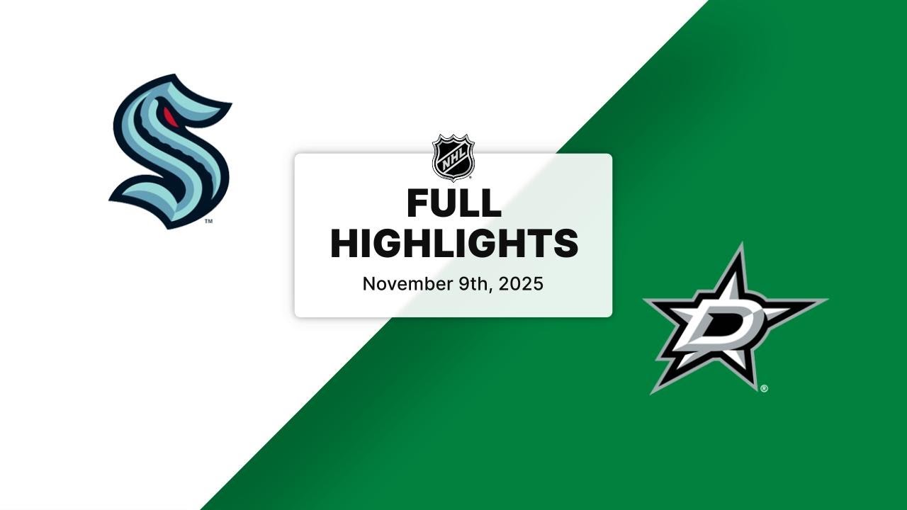 NHL Highlights | Kraken vs. Stars | November 09, 2025