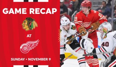Blackhawks at Red Wings Game Highlights | 11.9.25