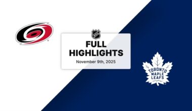 NHL Highlights | Hurricanes vs. Maple Leafs | November 09, 2025