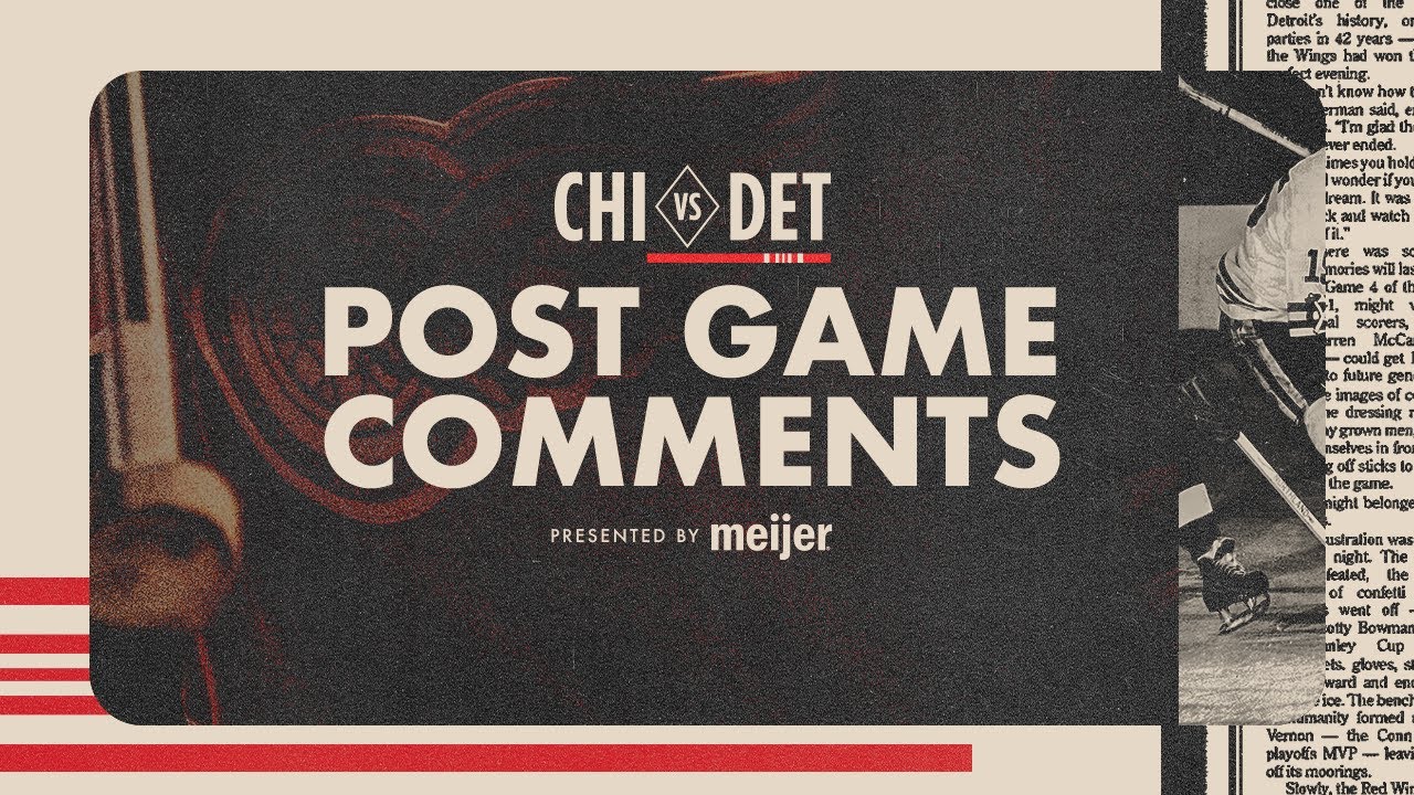 Dylan Larkin, Nate Danielson, Todd McLellan Post Game Comments vs. CHI | Nov. 9, 2025
