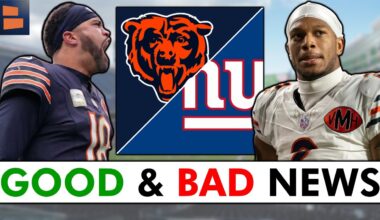 Chicago Bears Receive GOOD & BAD NEWS After Win vs. Giants