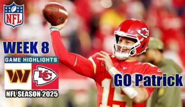 Kansas City Chiefs Vs. Washington Commanders Week 8 | FULL Highlights | NFL Season 2025