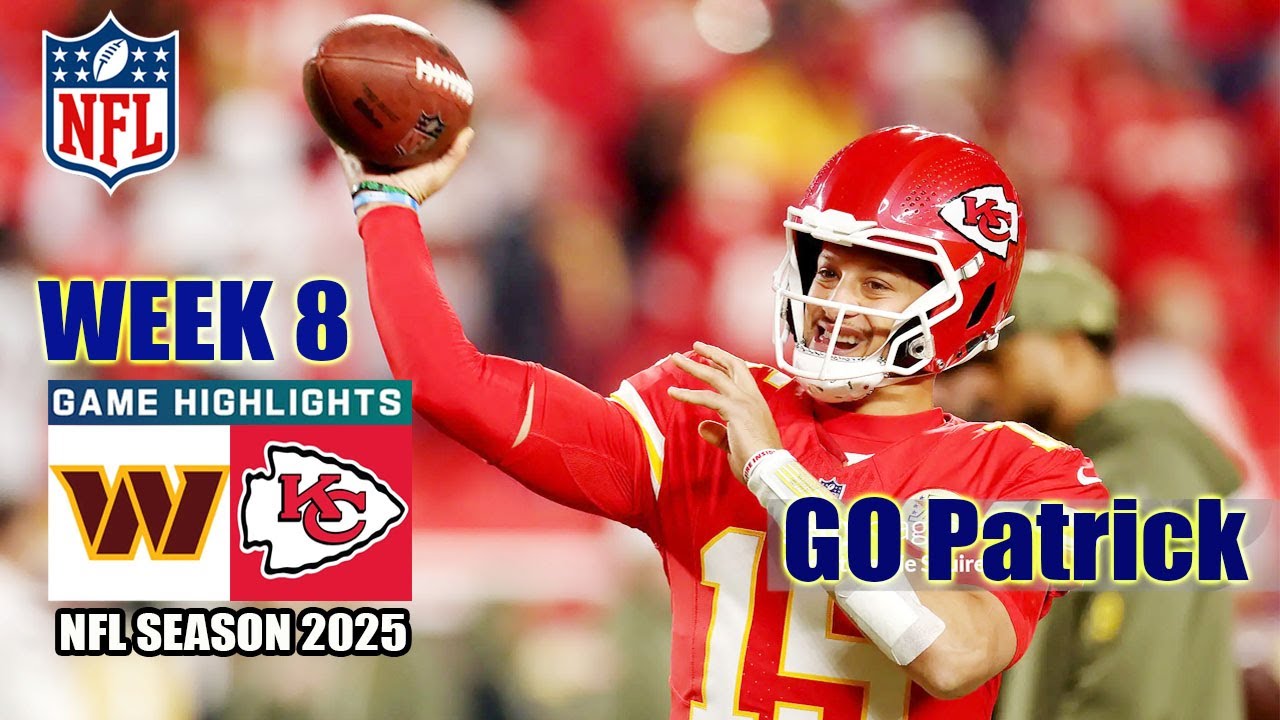 Kansas City Chiefs Vs. Washington Commanders Week 8 | FULL Highlights | NFL Season 2025