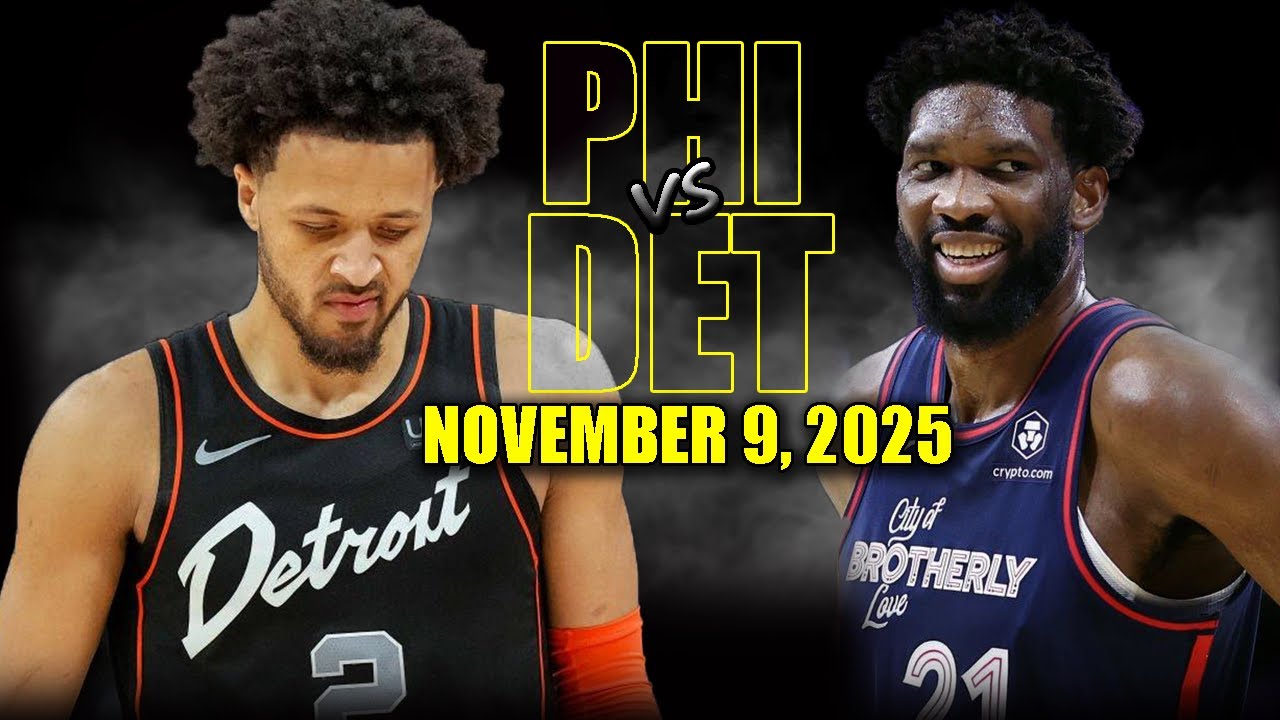 Philadelphia 76ers vs Detroit Pistons Full Game Highlights - November 9, 2025 | NBA Season