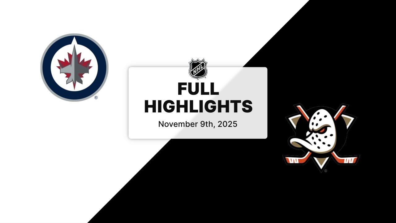 NHL Highlights | Jets vs. Ducks | November 09, 2025