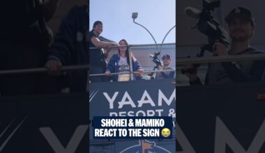 Mamiko's reaction to this sign was priceless and Shohei couldn't stop laughing 🤣