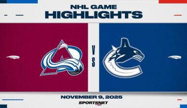 NHL Highlights | Avalanche vs. Canucks - November 9, 2025