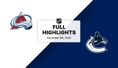 NHL Highlights | Avalanche vs. Canucks | November 09, 2025